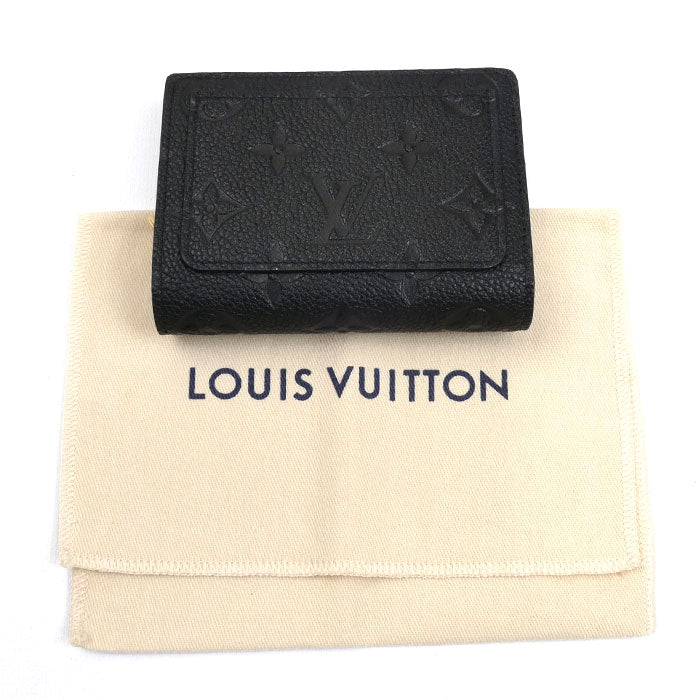 LOUIS VUITTON ルイ・ヴィトン ポルトフォイユ クレア 二つ折り財布 アンプラント ブラック M80151 ICチップ レディース【中古】【極美品】