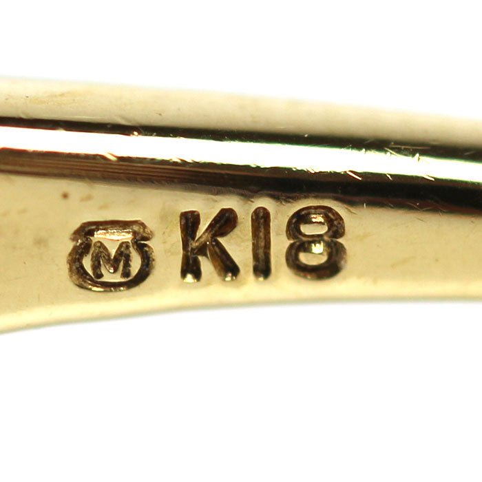 MIKIMOTO ミキモト K18YG イエローゴールド バングル パール約3.5mm 5.6g レディース【中古】