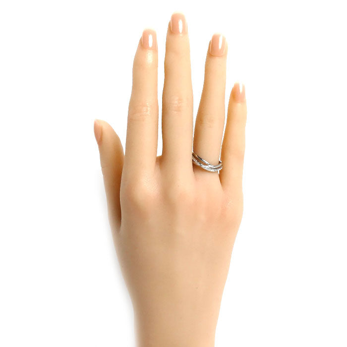 Pt900プラチナ リング・指輪 ダイヤモンド0.21ct 11号 3.5g レディース【中古】