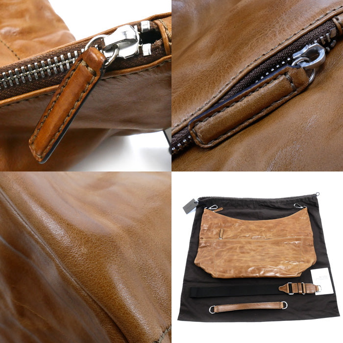 Daniel & Bob ジャスミン スリム 45 ローディー 2Wayショルダーバッグ キャメル DAB-U534-45-36 ユニセックス【中古】【美品】