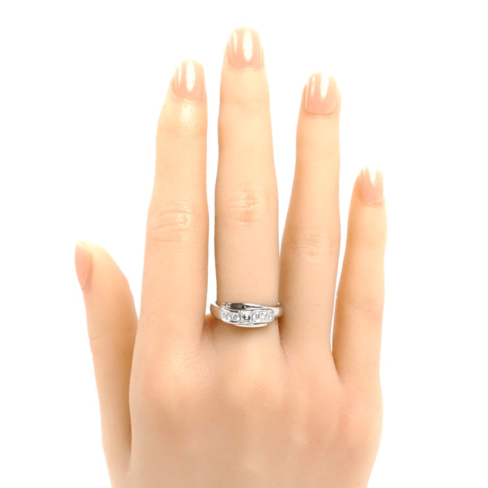 POLA ポーラ Pt900プラチナ リング・指輪 ダイヤモンド0.28ct 12号 7.1g レディース【中古】【美品】