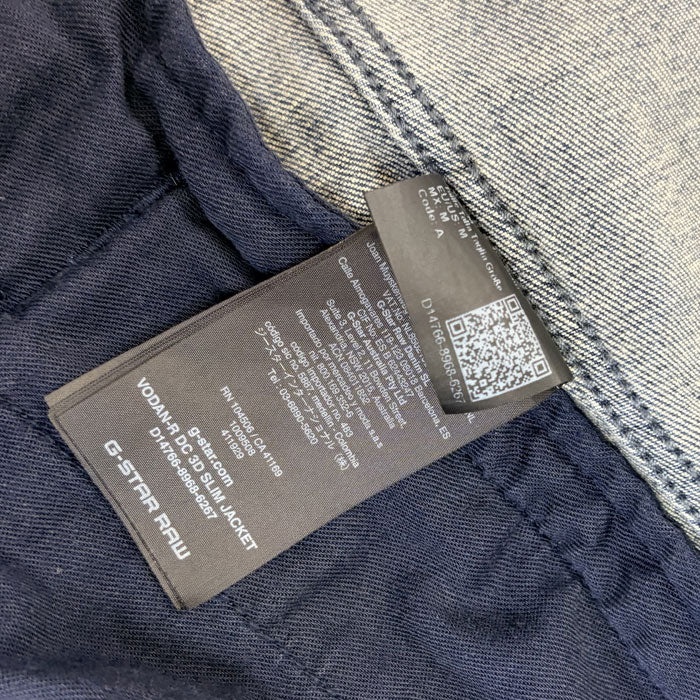G-STAR ジースター デニムジャケット ブルー D14766 M VODAN-R DC 3D SLIM JACKET メンズ【中古】