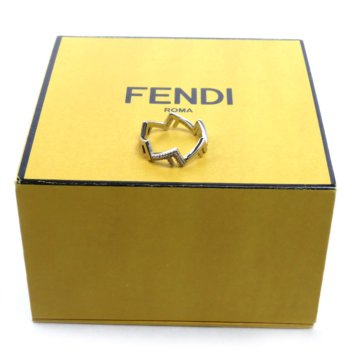 FENDI フェンディ ステンレススチール ファイブリング リング・指輪 7AJ733A44GF035M 20.5号 メンズ【中古】