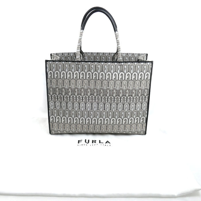 Furla フルラ オポチュニティ ラージ トートバッグ グレー系 WB00255 レディース【中古】【美品】