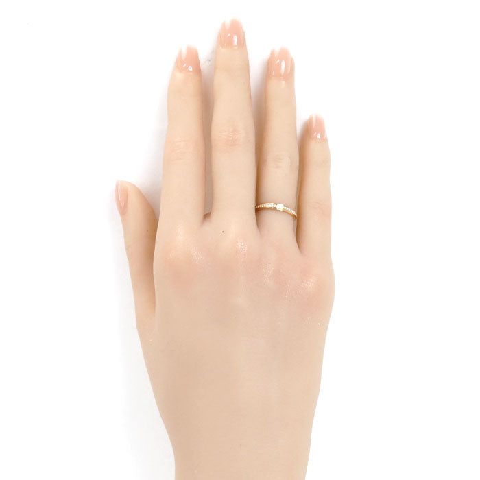 CARTIER カルティエ K18PG ピンクゴールド ダムール ウェディング フルエタニティ リング・指輪 B4093547 ダイヤモンド 7号 47 1.7g レディース【中古】【美品】