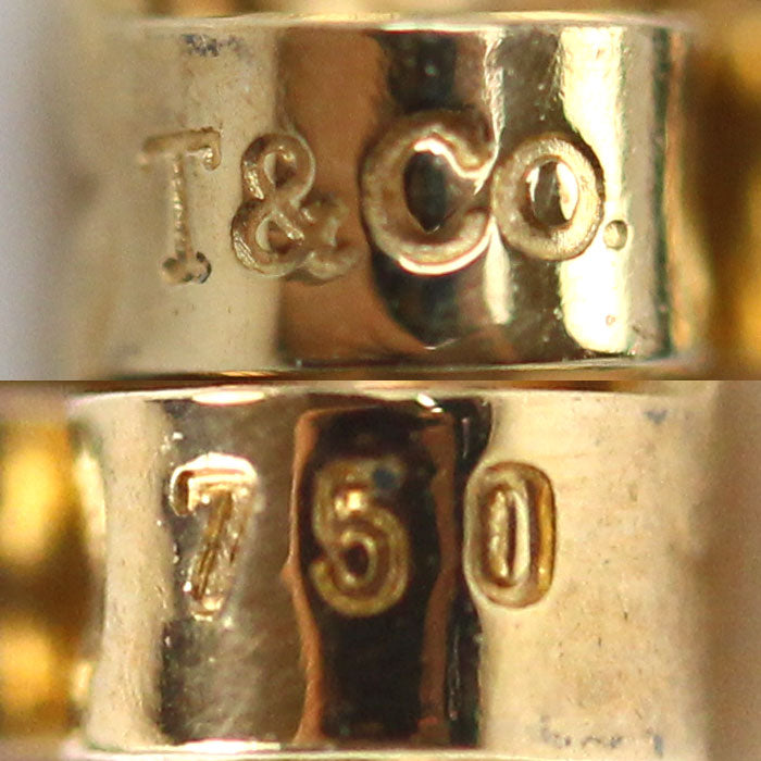 TIFFANY&Co. ティファニー K18YG イエローゴールド シルバー925 マルチサークル ピアス 6.0g レディース【中古】