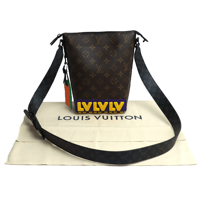 LOUIS VUITTON ルイ・ヴィトン LVラバー クルーザー メッセンジャー ショルダーバッグ M57966 ICタグ ユニセックス【中古】【美品】