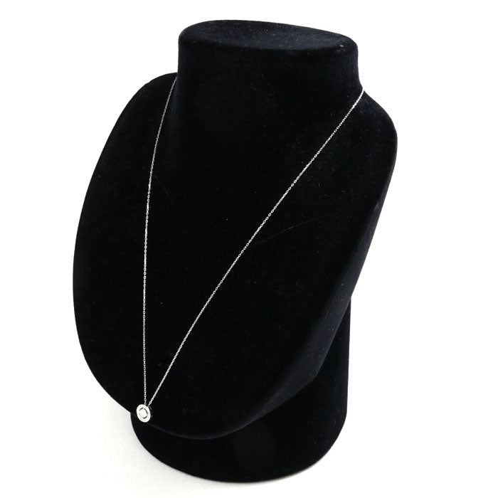 De Beers デビアス Pt900/Pt850 プラチナ FOREVER MARK センターオブ ユニバース ネックレス ダイヤモンド0.20ct/0.06ct 3.0g ~46cm フリーチェーン レディース【中古】【美品】
