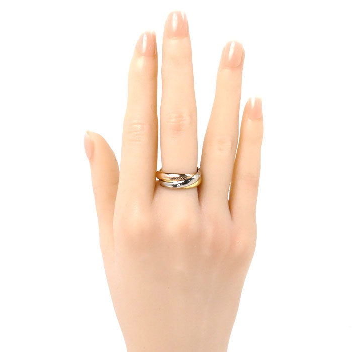 CARTIER カルティエ K18YG/PG/WG トリニティ クラシック 5 diamonds リング・指輪 ダイヤモンド 11号 51 9.5g レディース【中古】【美品】
