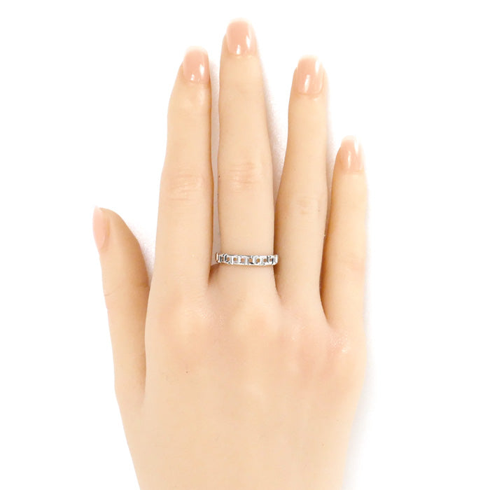 TIFFANY&Co. ティファニー K18WG ホワイトゴールド Tトゥルー ナロー リング・指輪 11.5号 3.3g レディース【中古】【美品】