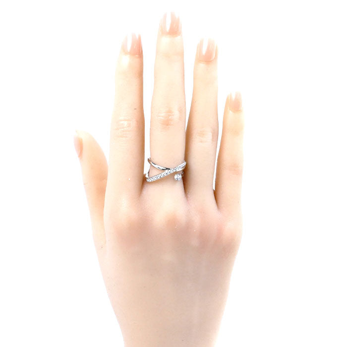 小寺智子 Pt900プラチナ シューティングスター リング・指輪 ダイヤモンド0.26ct 10号 7.2g レディース【中古】【美品】