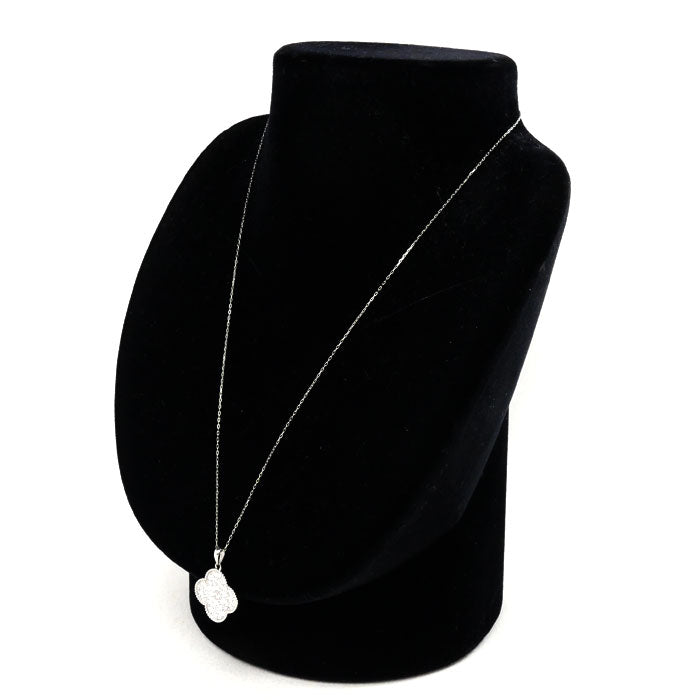 Pt900/Pt850プラチナ ネックレス ダイヤモンド1.05ct 6g ~45cm フリーチェーン レディース【中古】【美品】