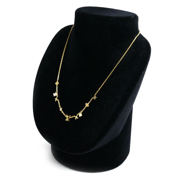 LOUIS VUITTON ルイ・ヴィトン メタル ネックレス・LV インザスカイ ネックレス M01322 VA3273 37~42.5cm レディース【中古】