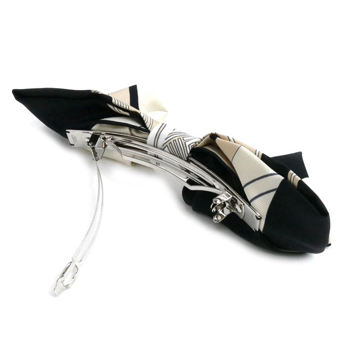 HERMES エルメス グルネル エクスリブリス バレッタ H231022G 02TU リボン レディース【中古】【極美品】