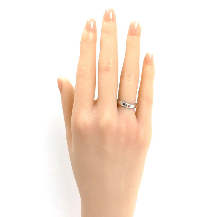 HERMES エルメス K18WG ホワイトゴールド ヘラクレス ミニ リング・指輪 ダイヤモンド 7号 47 3.4g レディース【中古】【美品】