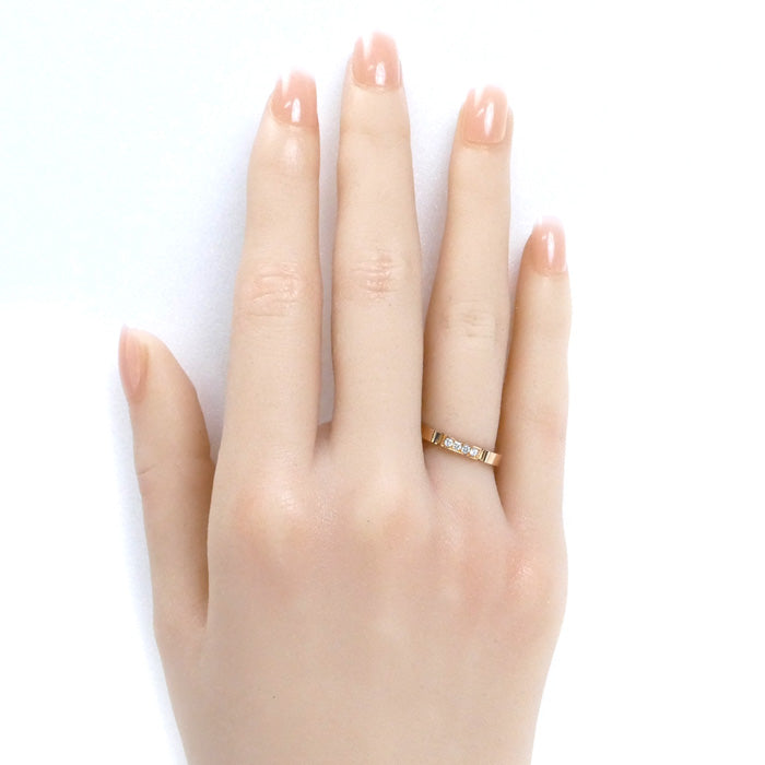 CARTIER カルティエ K18PG ピンクゴールド マイヨンパンテール 4Pダイヤ リング・指輪 B4080546 ダイヤモンド 6号 46 3.4g レディース【中古】