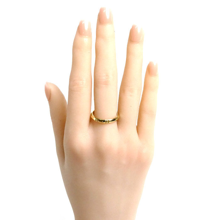 TIFFANY&Co. ティファニー K18YG イエローゴールド アトラスXクローズド リング・指輪 15号 3.8g レディース【中古】