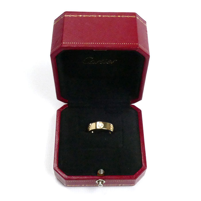 CARTIER カルティエ K18YG イエローゴールド ラブリング 3Pダイヤ リング・指輪 B4032447 ダイヤモンド 7号 47 7.4g レディース【中古】【美品】