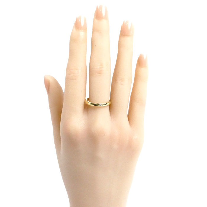 TIFFANY&Co. ティファニー K18YG イエローゴールド バンドリング 1Pダイヤ リング・指輪 60016280 ダイヤモンド 17号 3.0g ユニセックス【中古】【美品】
