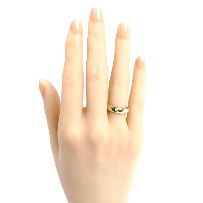 TIFFANY&Co. ティファニー K18YG/Pt950 ドッツ ダイヤ リング・指輪 ダイヤモンド 11.5号 5.9g レディース【中古】【美品】