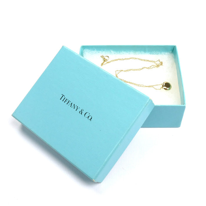 TIFFANY&Co. ティファニー K18YG イエローゴールド ラウンドブリリアント ファセット ネックレス 2.5g 39cm レディース【中古】