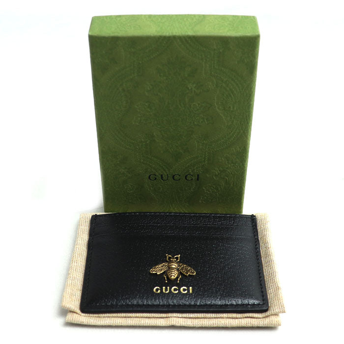 GUCCI グッチ アニマリエ ビー カードケース ブラック 523685 DJ20T 1000 ユニセックス【中古】