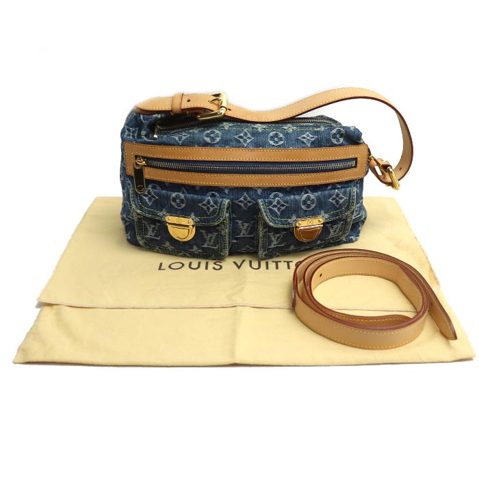 LOUIS VUITTON ルイ・ヴィトン バギー PM ショルダーバッグ モノグラムデニム M95049 TH0037/TH0098 レディース【中古】