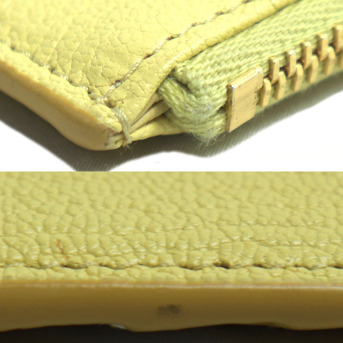 Miu Miu ミュウ ミュウ マドラス フラグメントケース コインケース イエロー 5MB060 レディース【中古】【美品】