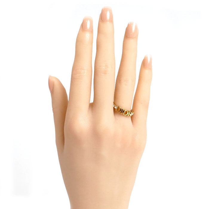 Dior ディオール GP ラインストーン Dio(r)evolution ディオレボリューション リング・指輪 R1009DVOCY_D301 12号 レディース【中古】