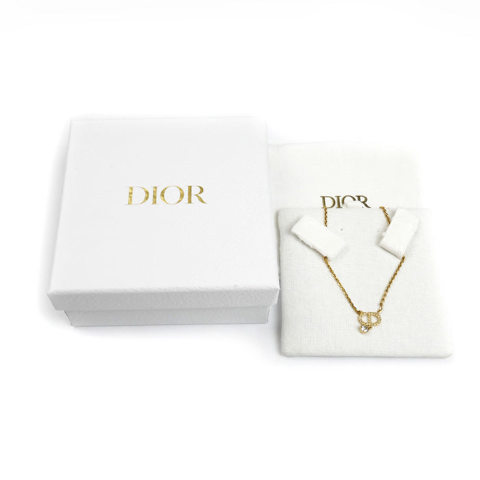 Dior ディオール メタル クリスタル Petit CD ネックレス ネックレス N2890WOMCY_D03S 36.5/41.5cm レディース【中古】