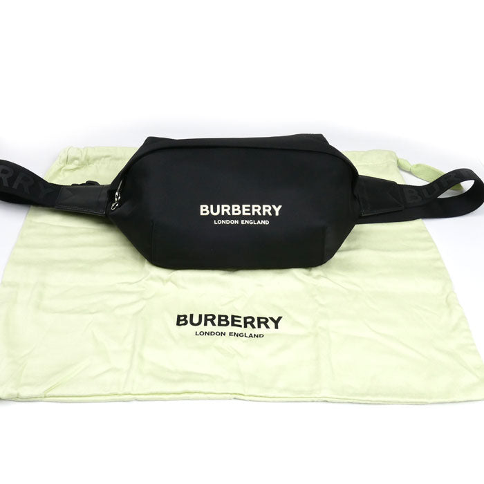 BURBERRY バーバリー ソニー ベルトバッグ ボディバッグ ブラック 8049095 メンズ【中古】【美品】