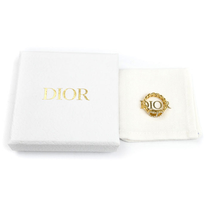Dior ディオール GP ラインストーン クレール ディー リュヌ リング・指輪 14号 レディース【中古】