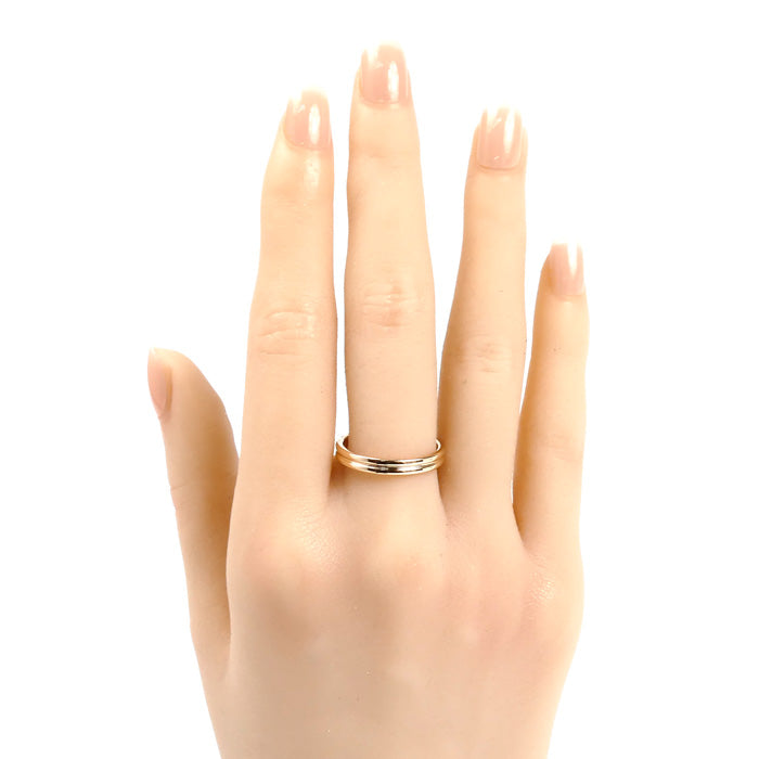 Boucheron ブシュロン K18PG ピンクゴールド ゴドロン リング・指輪 JAL00009 15.5号 56 3.7g レディース【中古】【美品】