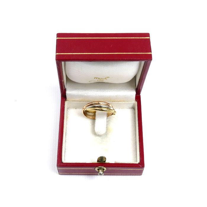 CARTIER カルティエ K18YG/PG/WG トリニティ les must de Cartier リング・指輪 13号 53 3.7g レディース【中古】【美品】