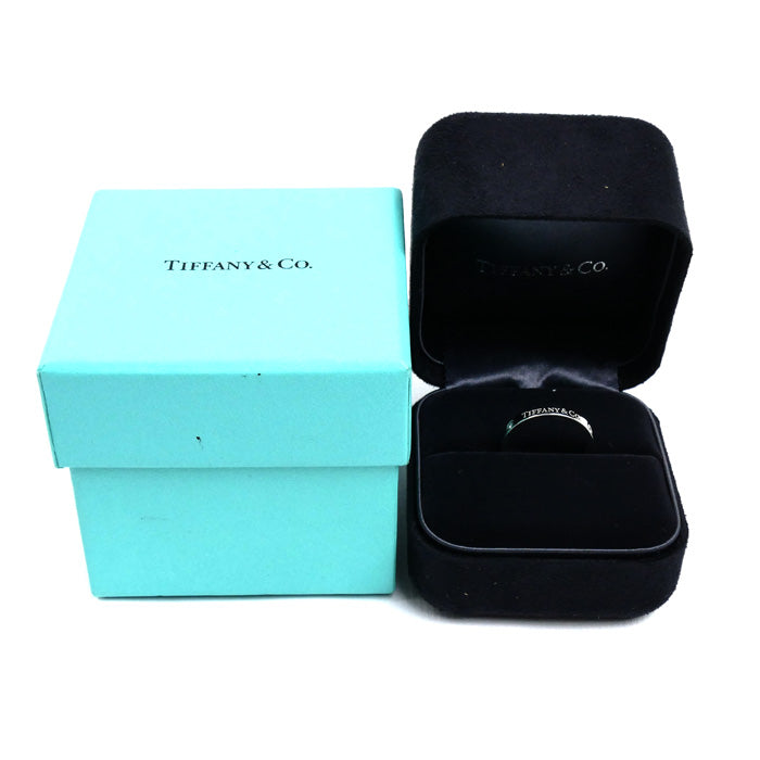 TIFFANY&Co. ティファニー Pt950プラチナ フラットバンド 3Pダイヤ リング・指輪 60001885 ダイヤモンド 14号 5.4g レディース【中古】【美品】