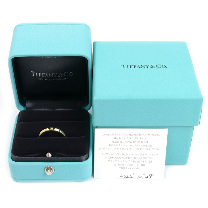 TIFFANY&Co. ティファニー K18YG イエローゴールド トゥルーバンド ダイヤ リング・指輪 ダイヤモンド 11.5号 3.4g レディース【中古】【美品】