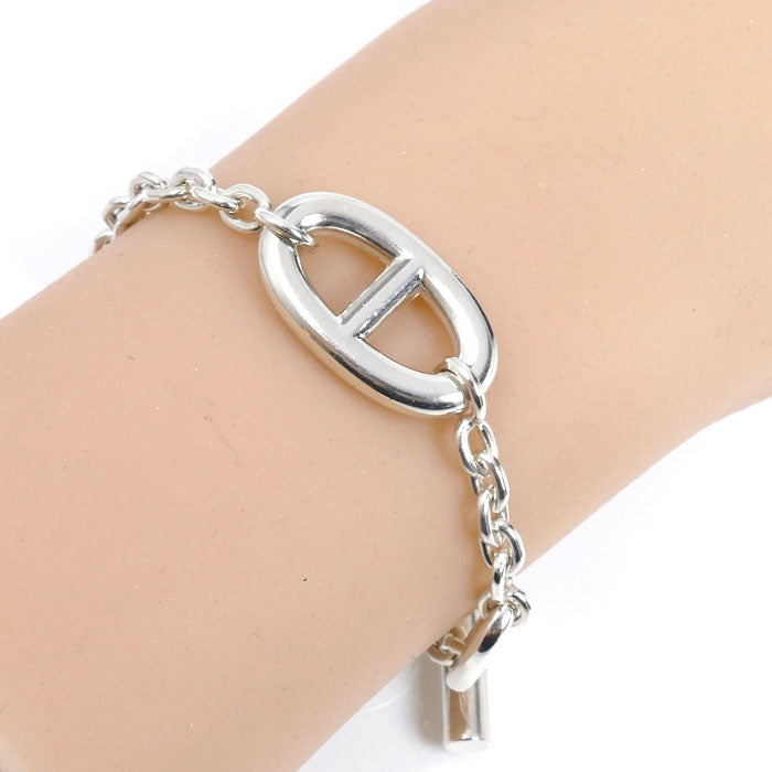 HERMES エルメス シルバー925 ファランドール SH ブレスレット 24.1g レディース【中古】