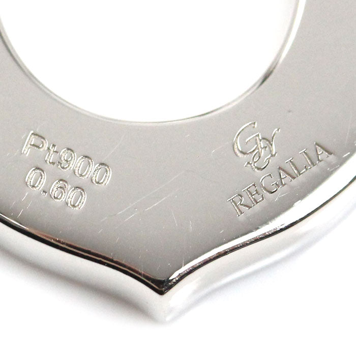 ゆきざき Pt900プラチナ REGALIA ペンダントトップ YMR27.12.2.5 ダイヤモンド0.60ct 9.5g レディース【中古】【美品】