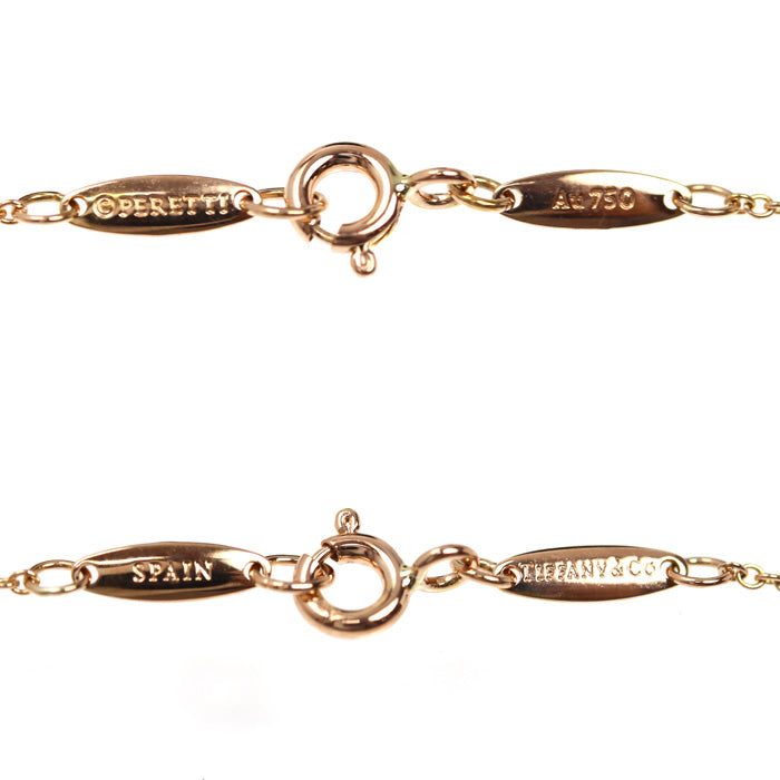 TIFFANY&Co. ティファニー K18PG ピンクゴールド オープンハート ネックレス 60018443 3.0g 41cm レディース【中古】【美品】