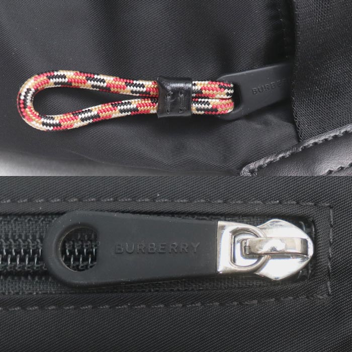 BURBERRY バーバリー ロゴディティール ソニー バムバッグ ショルダーバッグ ブラック 8025668 メンズ【中古】