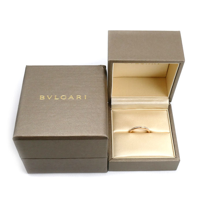 BVLGARI ブルガリ K18PG ピンクゴールド ローマ アモール リング・指輪 361057 ダイヤモンド 9号 49 1.9g レディース【中古】【美品】