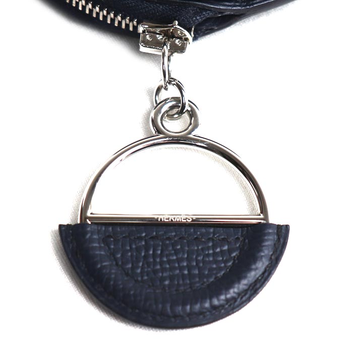HERMES エルメス インザループ ミニ ヴォーエプソン コインケース ブルーインディゴ マルチカラー Y刻印 レディース【中古】【極美品】