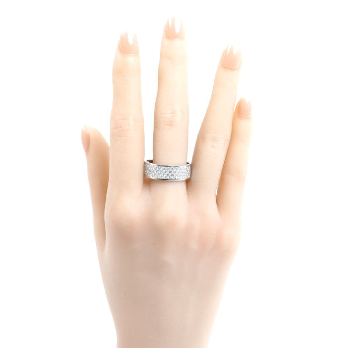 Pt900プラチナ リング・指輪 ダイヤモンド1.20ct 25.5号 10.4g メンズ【中古】