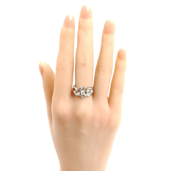 Pt900プラチナ リング・指輪 ダイヤモンド0.51ct 12号 7.2g レディース【中古】【美品】