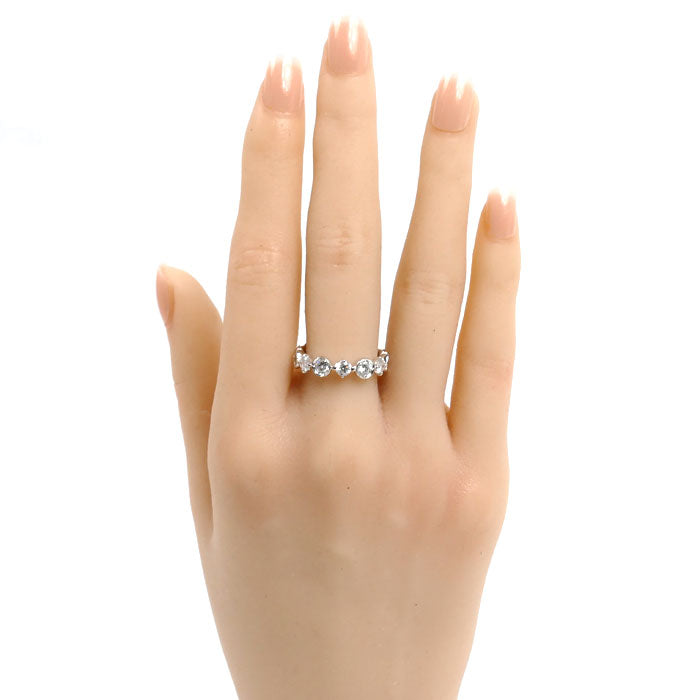 K18WG ホワイトゴールド リング・指輪 ダイヤモンド1.00ct 13号 5.6g レディース【中古】