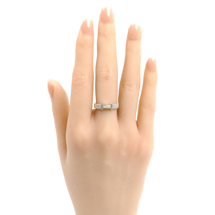 TIFFANY&Co. ティファニー シルバー925 サマセット リング・指輪 ダイヤモンド 10号 2.3g レディース【中古】