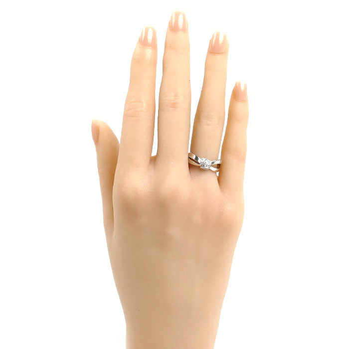 Chaumet ショーメ K18WG ホワイトゴールド リアン セデュクシオン リング・指輪 083053 ダイヤモンド 10号 50 5.6g レディース【中古】【美品】