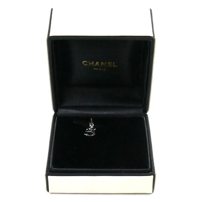 CHANEL シャネル K18WG ホワイトゴールド No.5 チャーム ペンダントトップ 3.4g レディース【中古】【美品】