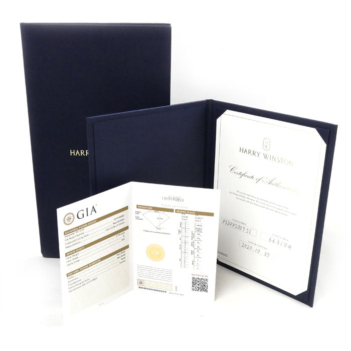 HARRY WINSTON ハリーウィンストン Pt950プラチナ ソリティア ネックレス PIDPPS007SI ダイヤモンド0.7ct 3.3g 40cm レディース【中古】