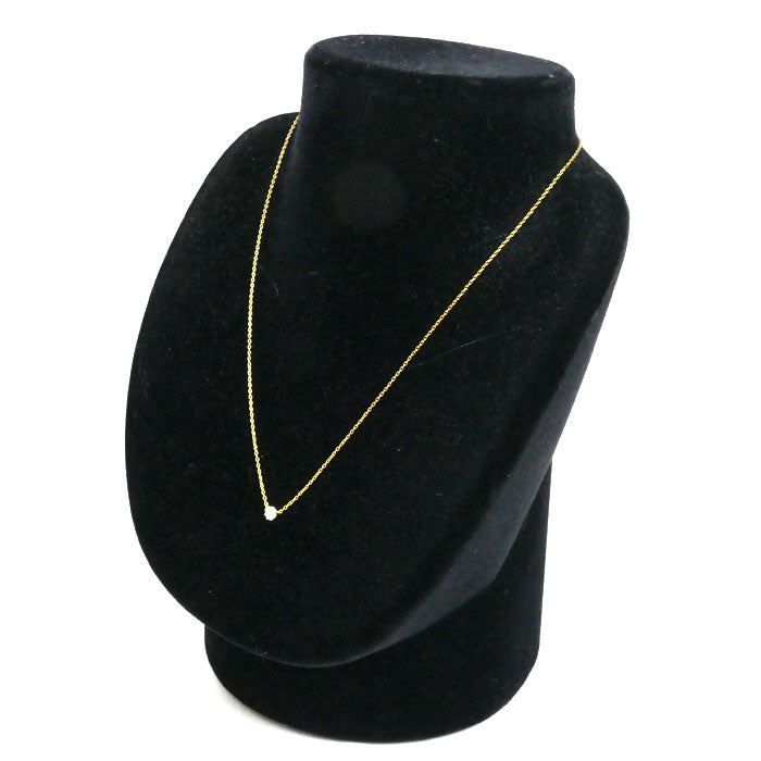 AHKAH アーカー K18YG イエローゴールド ソルティアラウンド ネックレス VC0196010100 ダイヤモンド0.15ct 1.5g 40cm レディース【中古】【美品】
